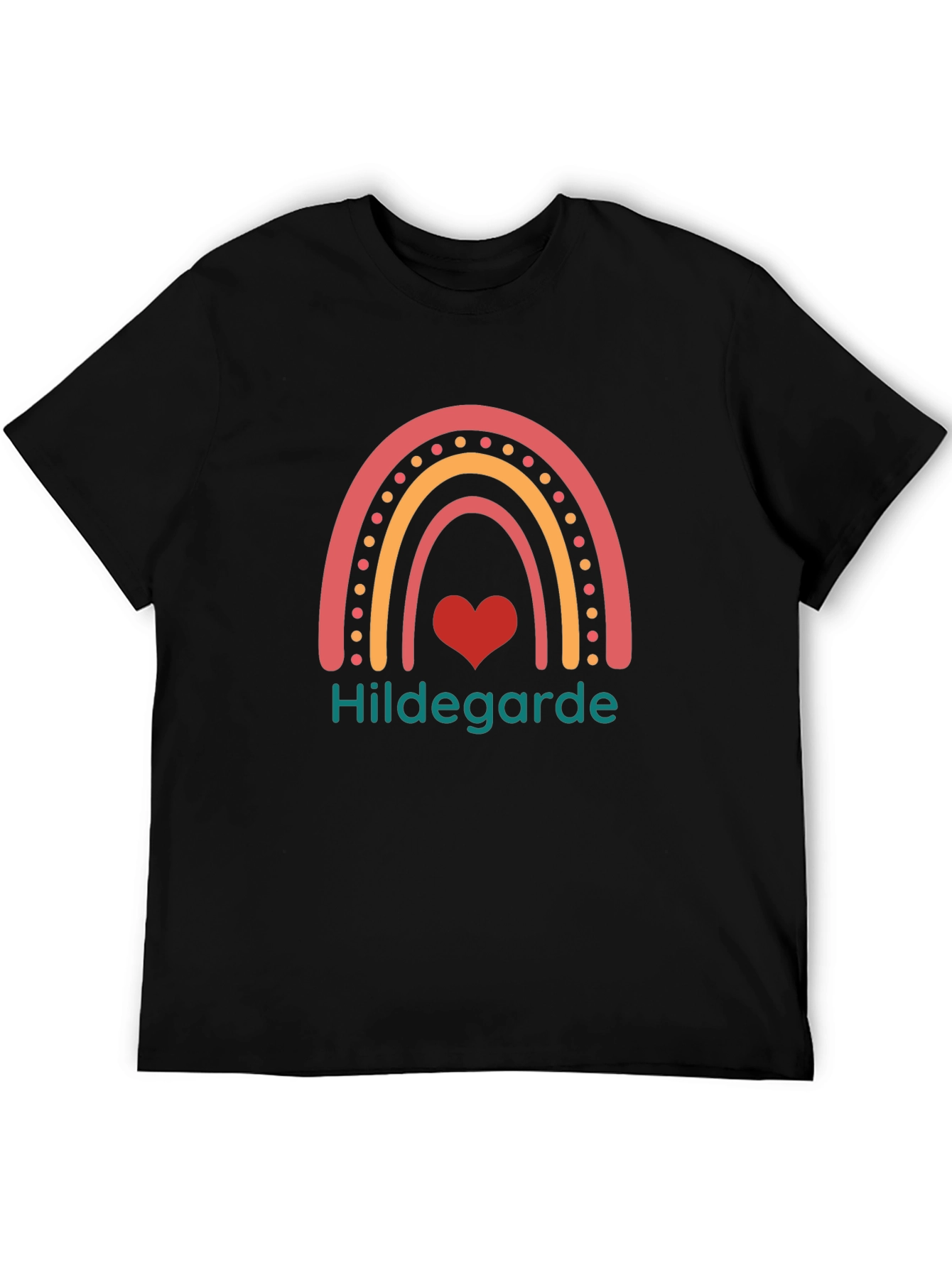 Hildegarde Rainbow Heart T-Shirt