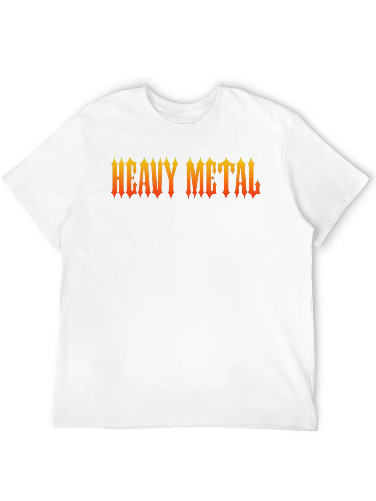 Heavy Metal Graphic Print Black T-Shirt