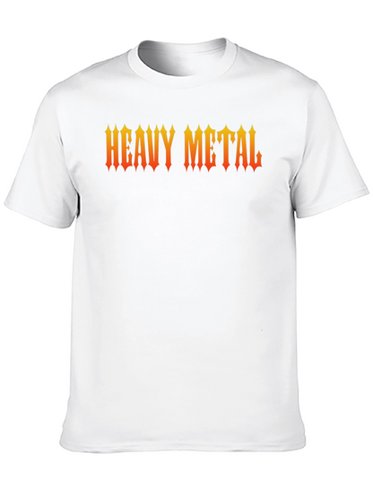 Heavy Metal Graphic Print Black T-Shirt