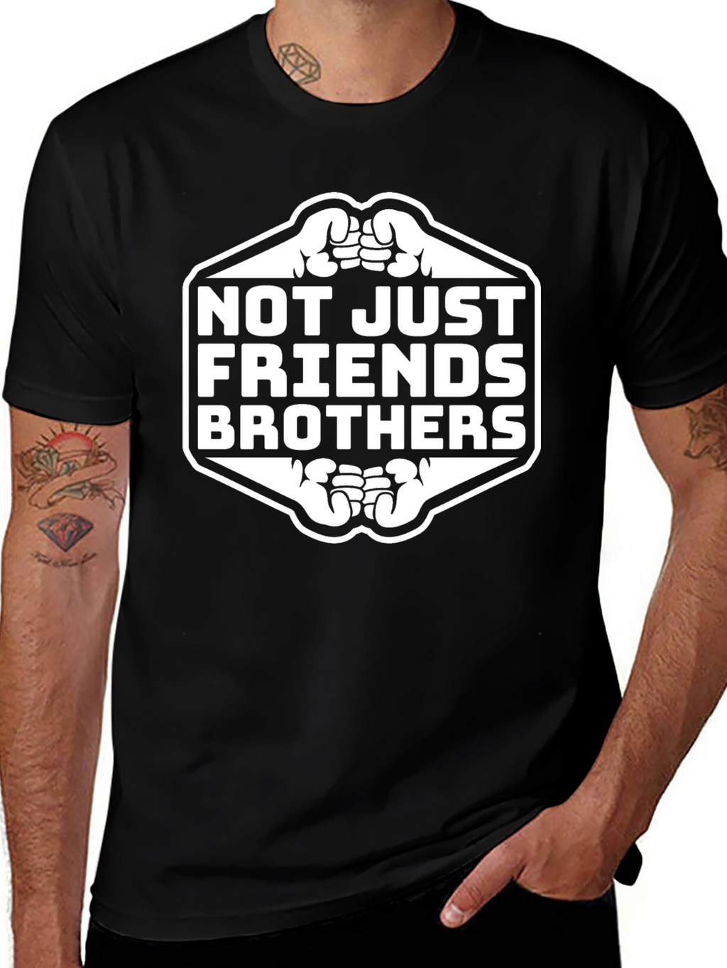 Not Just Friends Brothers Graphic Tee