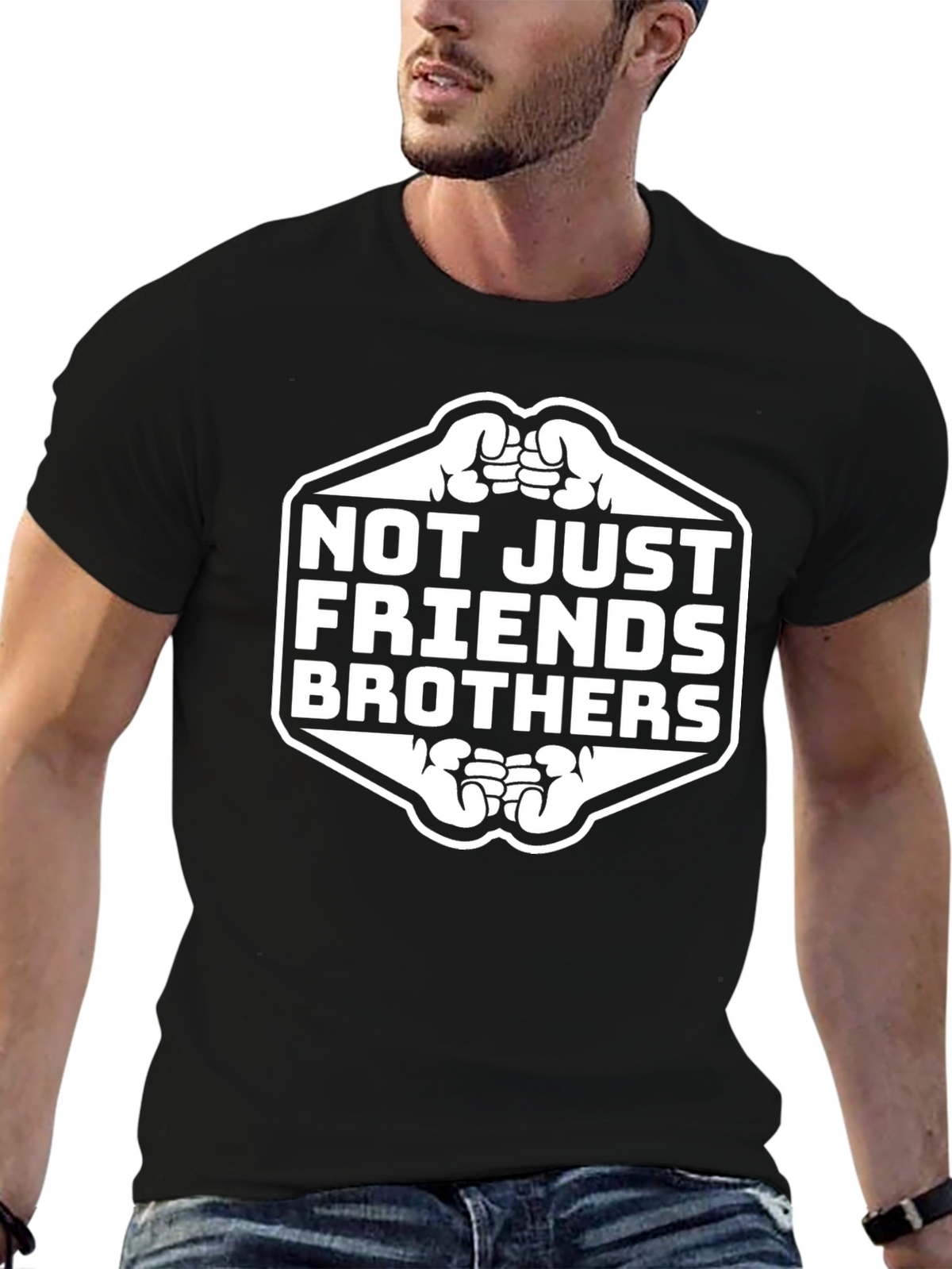 Not Just Friends Brothers Graphic Tee