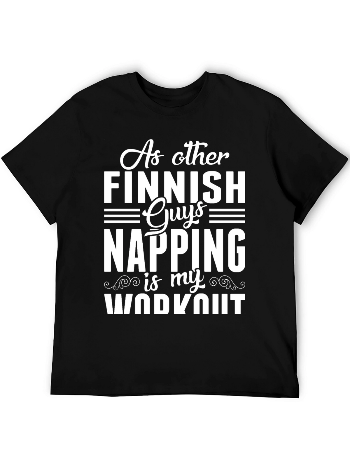 Funny Finnish Napping Workout Graphic T-Shirt