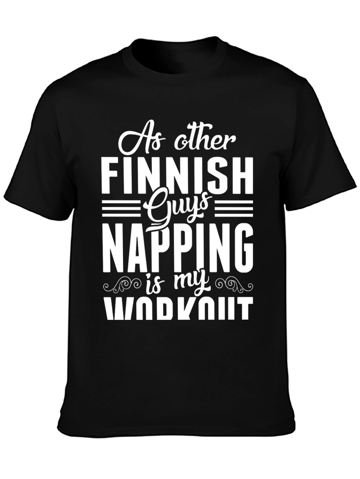 Funny Finnish Napping Workout Graphic T-Shirt