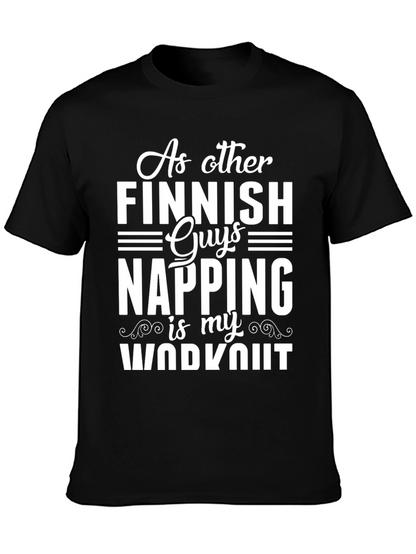 Funny Finnish Napping Workout Graphic T-Shirt