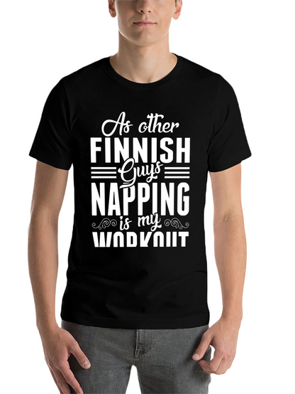 Funny Finnish Napping Workout Graphic T-Shirt