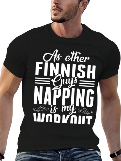 Funny Finnish Napping Workout Graphic T-Shirt