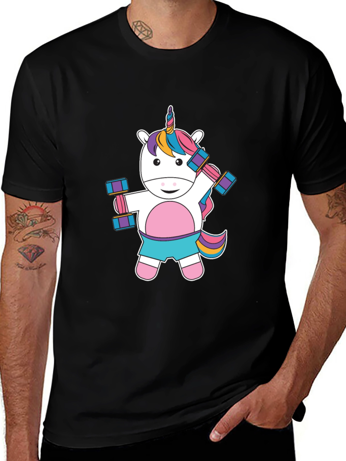 Unicorn Workout T-Shirt - Gym Fun!