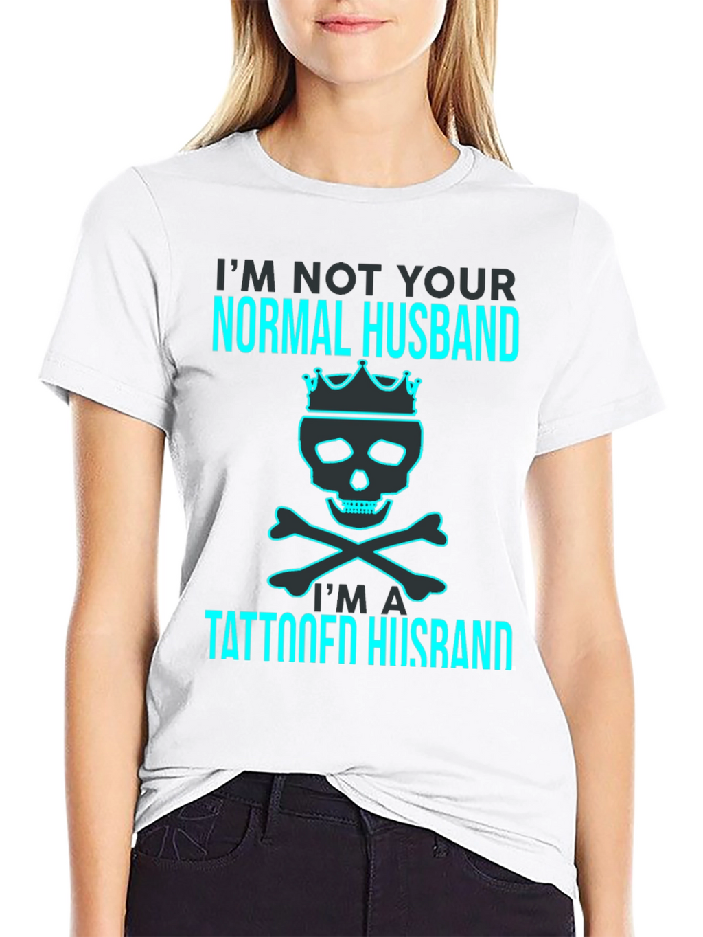 Tattooed Husband Graphic Tee - Skull and Bones