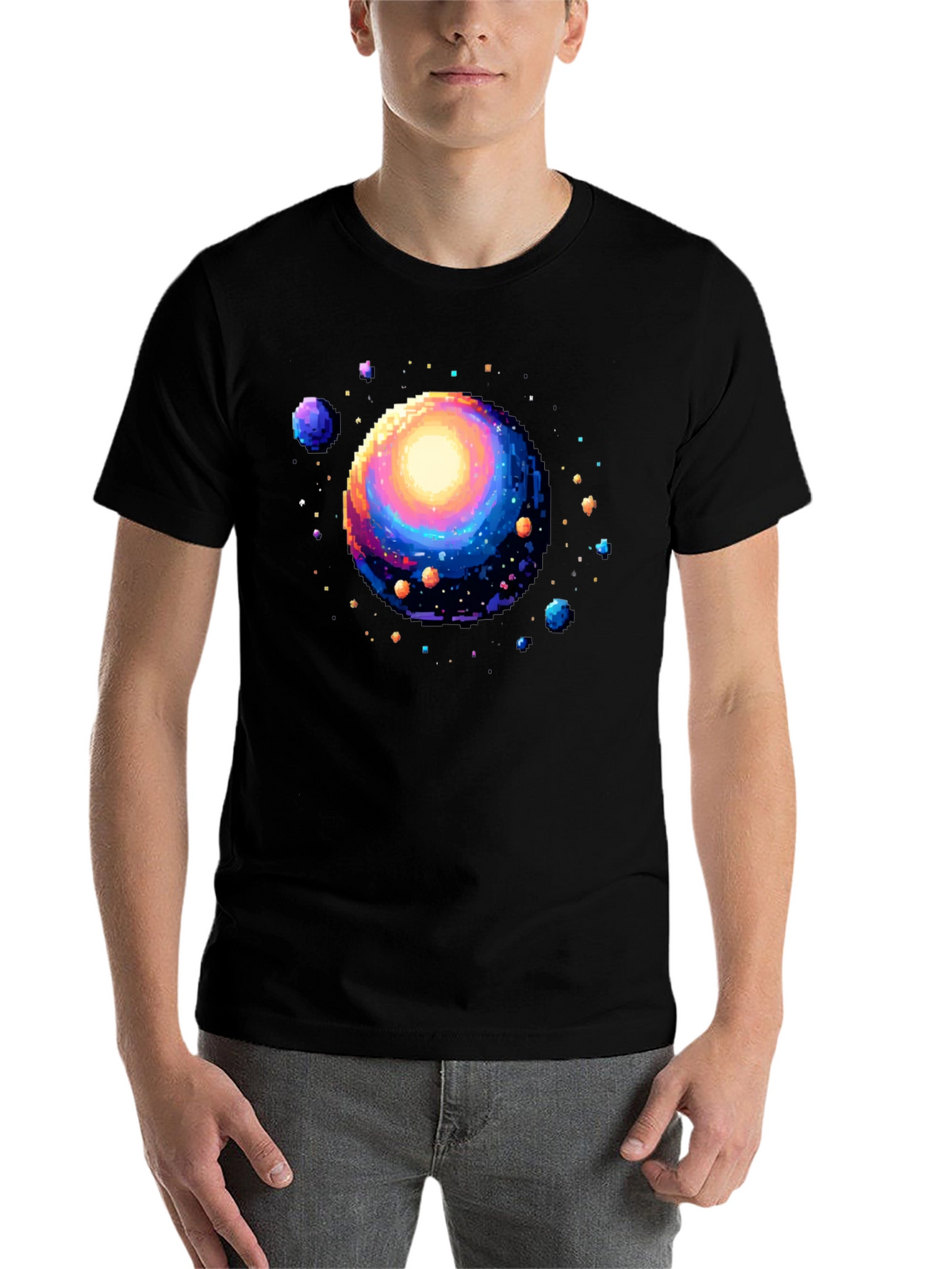 Pixel Universe Black T-Shirt