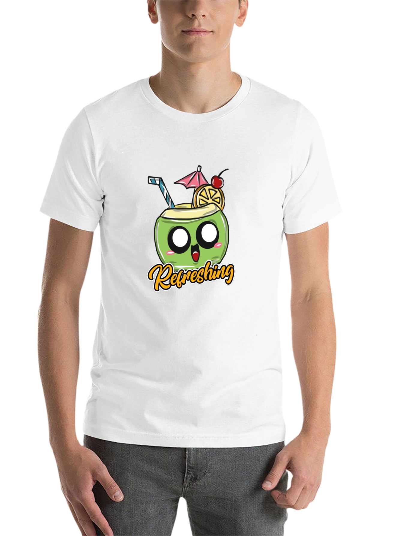 Refreshing Coconut Black T-Shirt
