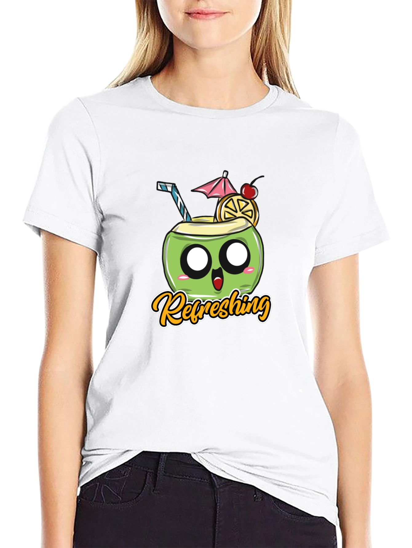 Refreshing Coconut Black T-Shirt
