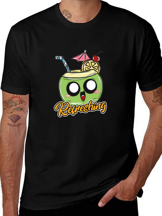 Refreshing Coconut Black T-Shirt