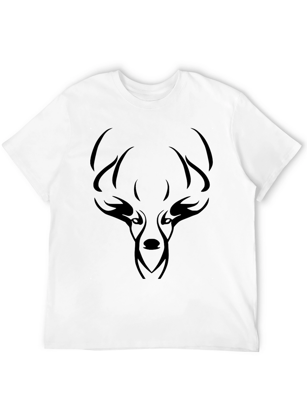 Mens Black Deer Graphic Tee