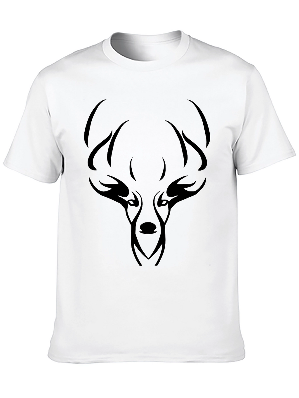 Mens Black Deer Graphic Tee