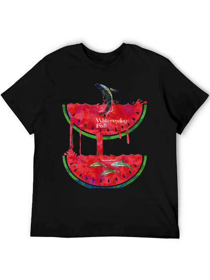 Watermelon Fall Graphic Print T-Shirt
