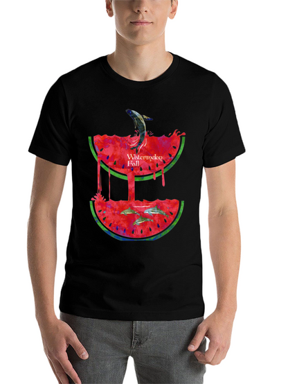 Watermelon Fall Graphic Print T-Shirt
