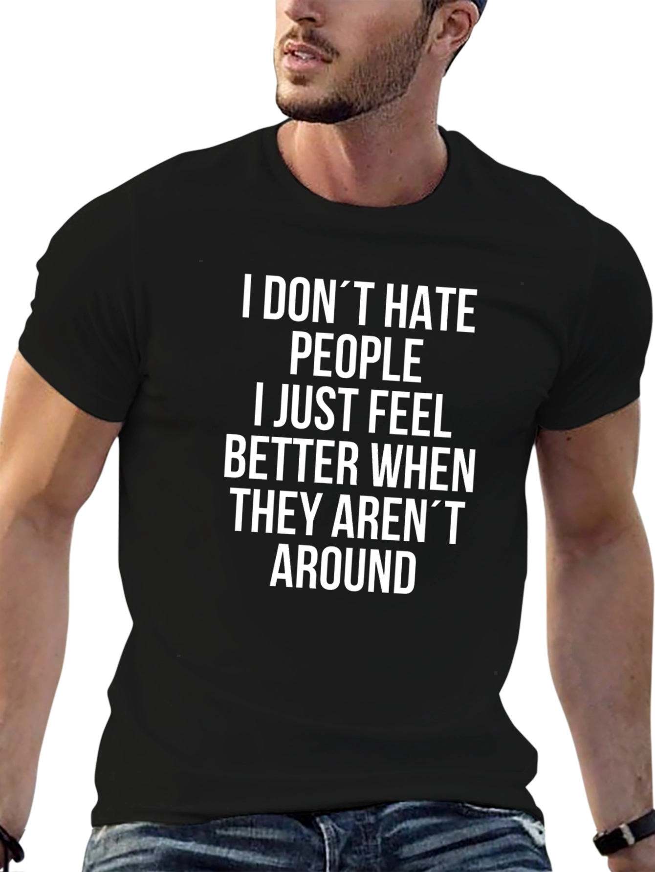 Funny Anti-Social T-Shirt: I Dont Hate People...