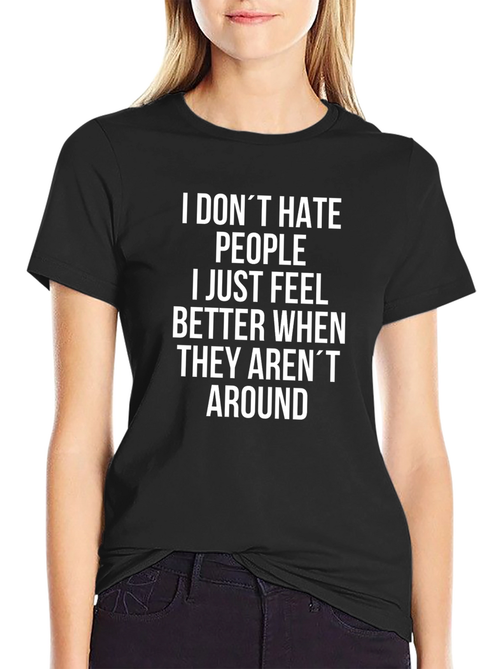 Funny Anti-Social T-Shirt: I Dont Hate People...