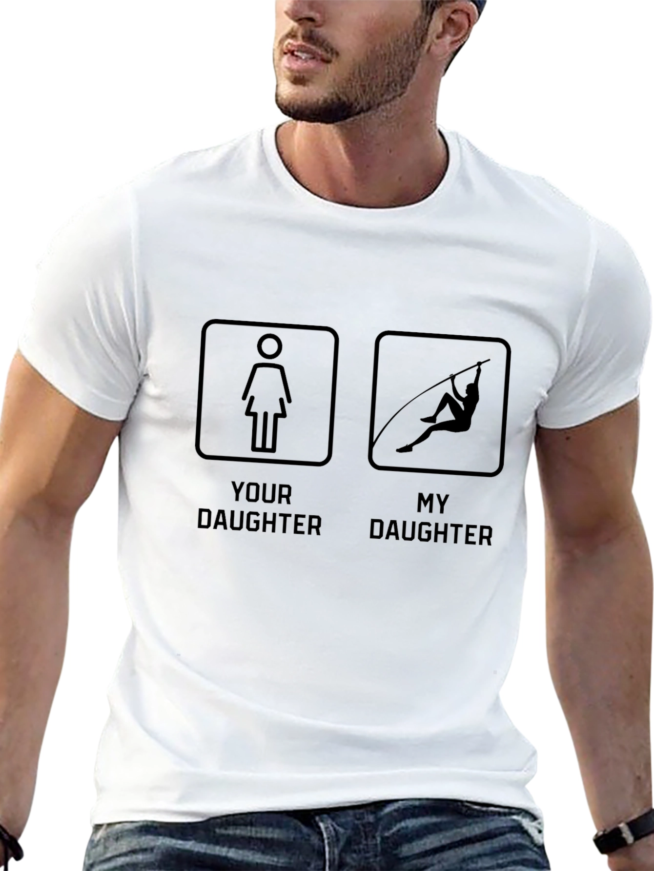 Your Daughter vs. My Daughter Pole Vaulting T-Shirt