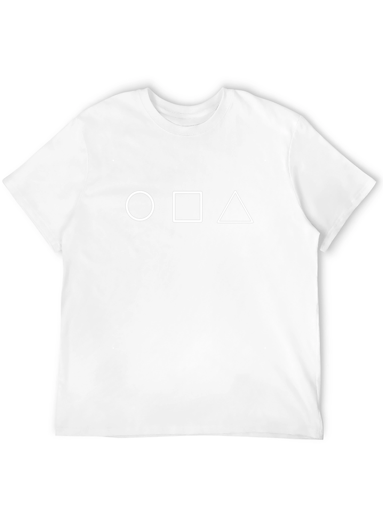 Geometric Shapes Black T-Shirt