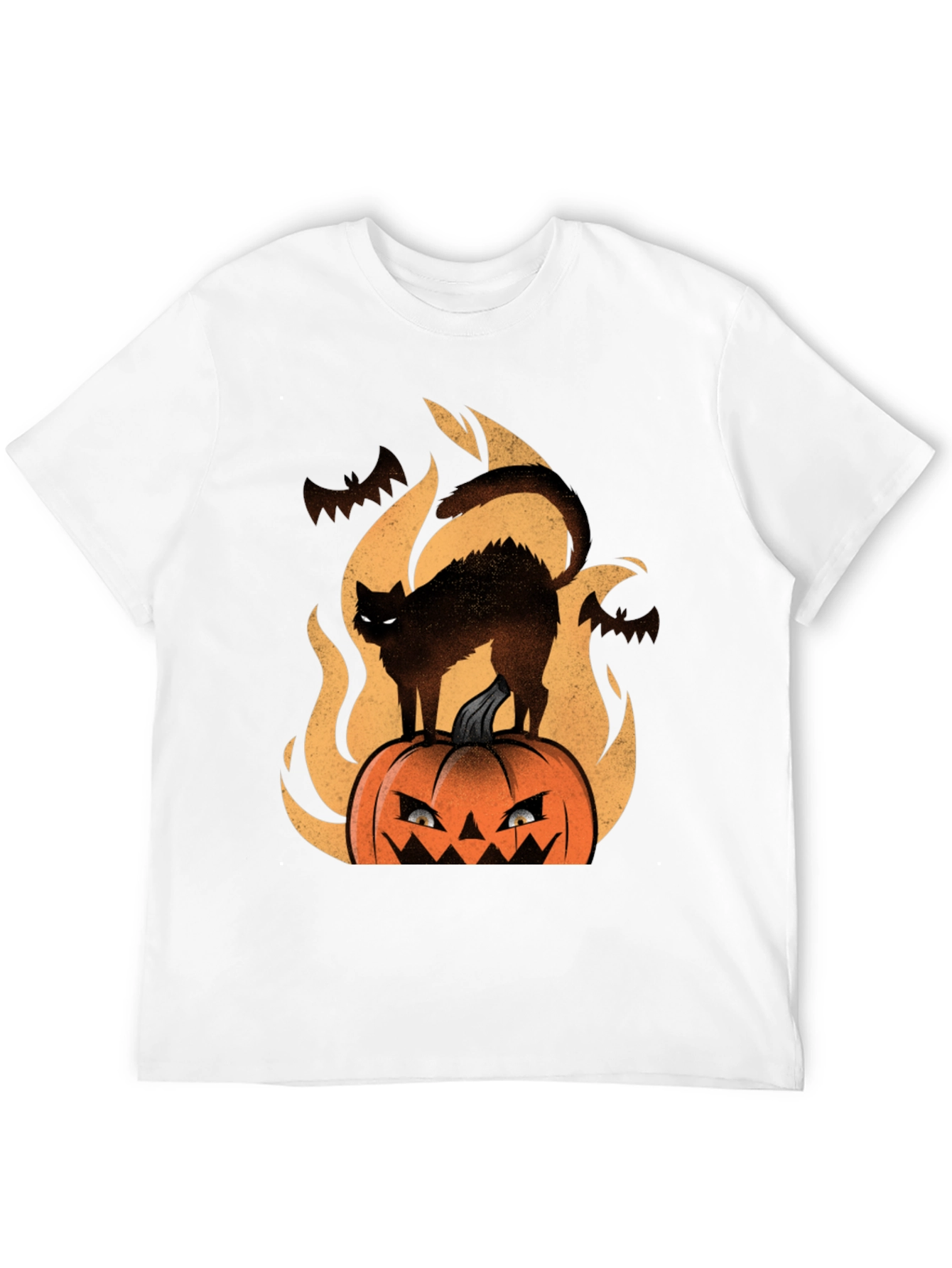 Halloween Cat Pumpkin T-Shirt