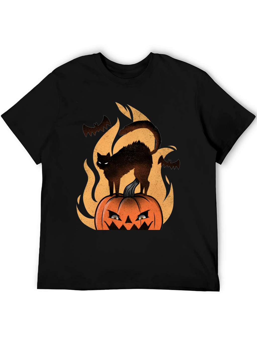 Halloween Cat Pumpkin T-Shirt