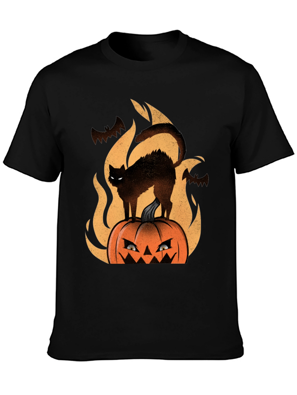 Halloween Cat Pumpkin T-Shirt