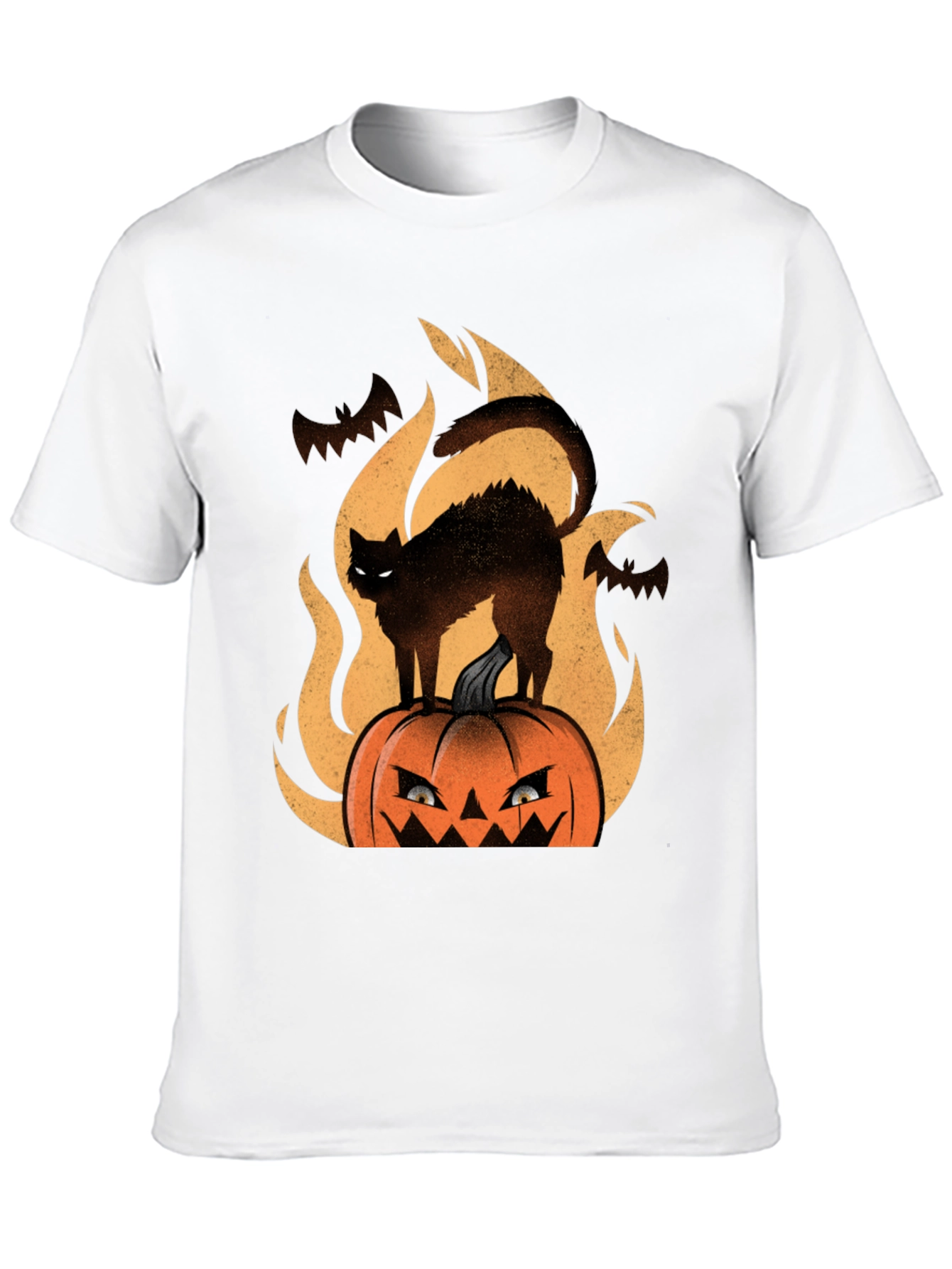 Halloween Cat Pumpkin T-Shirt