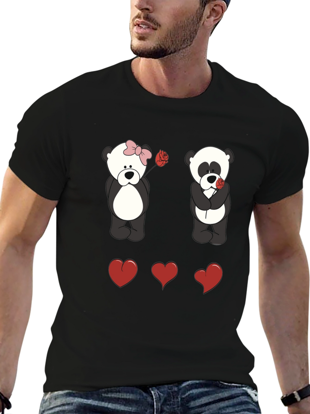 Panda Love Graphic T-Shirt