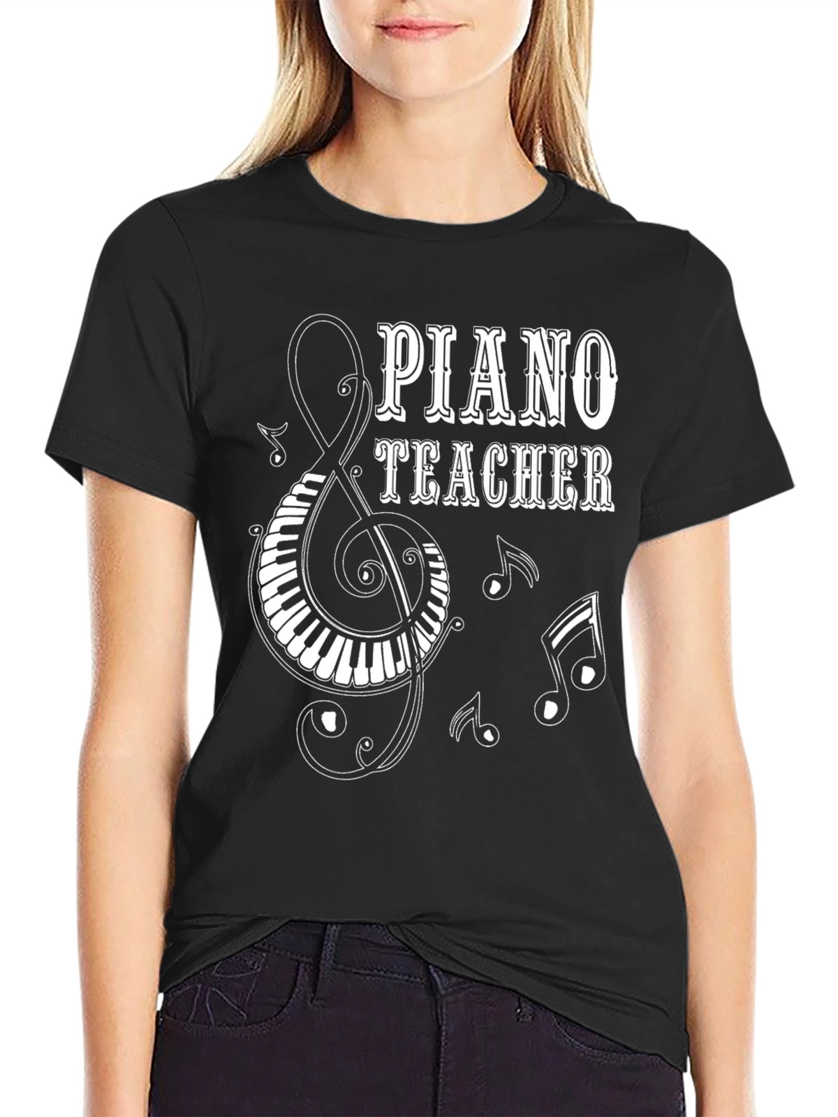 Piano Teacher T-Shirt: Music Lover Tee