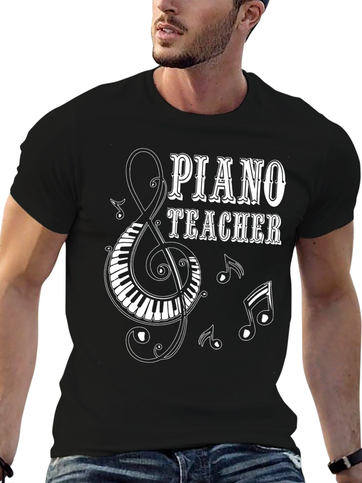 Piano Teacher T-Shirt: Music Lover Tee