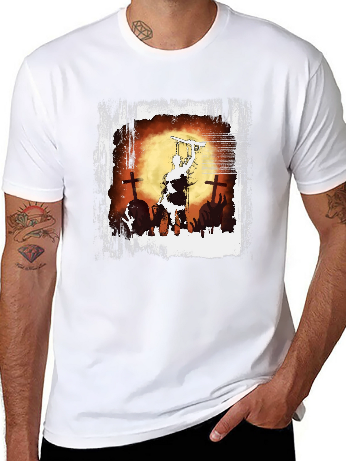 Ash vs Evil Dead T-Shirt - Graveyard Chainsaw
