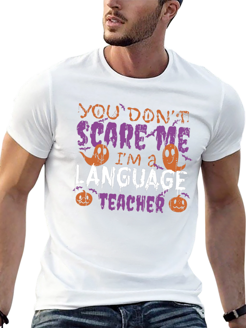 Funny Halloween Language Teacher T-Shirt