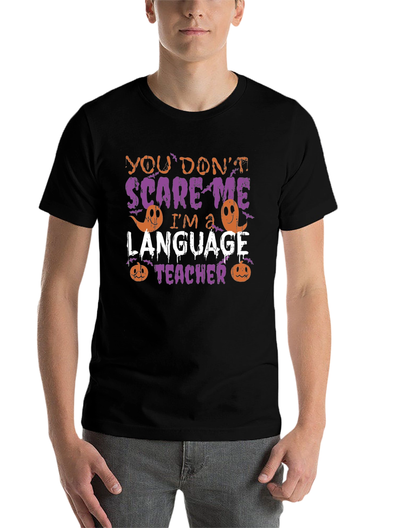 Funny Halloween Language Teacher T-Shirt