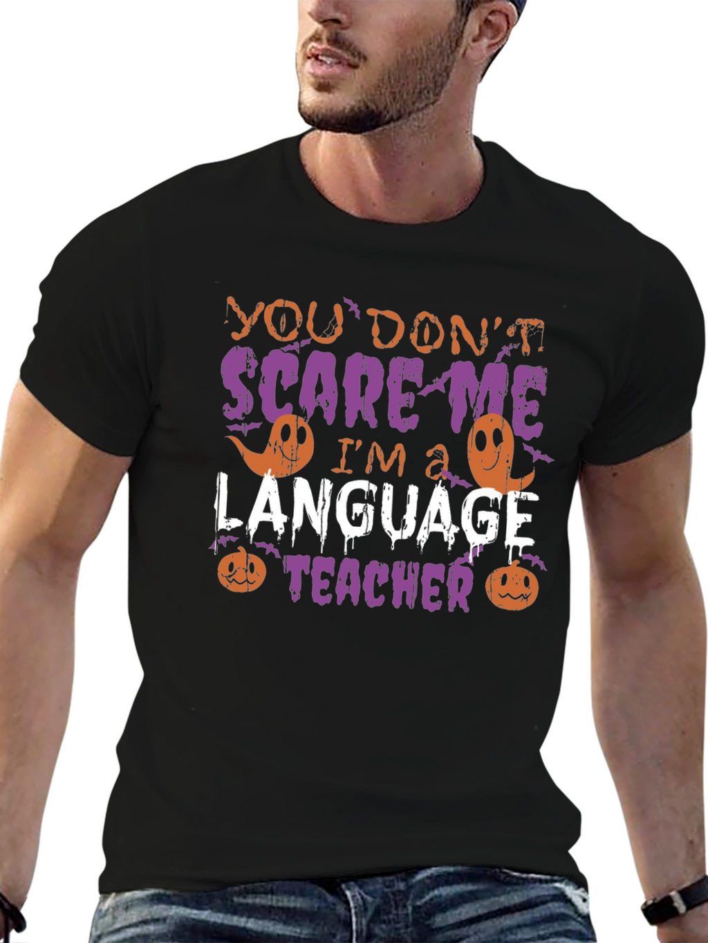Funny Halloween Language Teacher T-Shirt