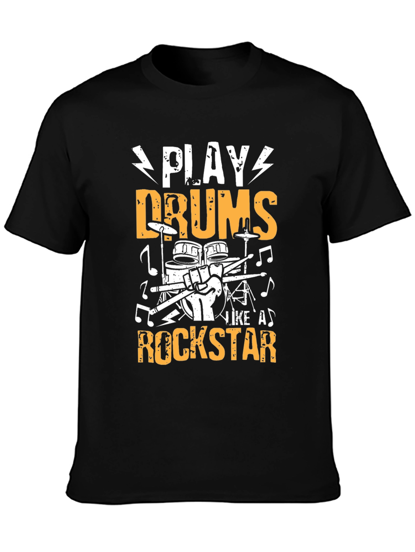 Play Drums Like A Rockstar Graphic T-Shirt
