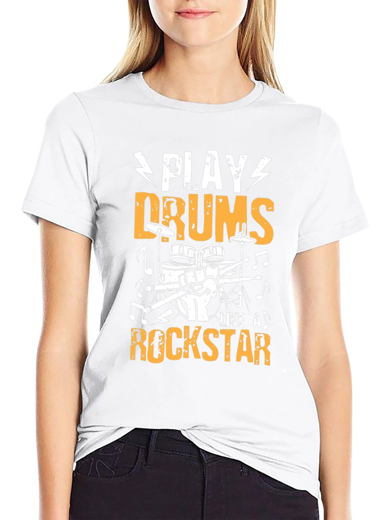 Play Drums Like A Rockstar Graphic T-Shirt