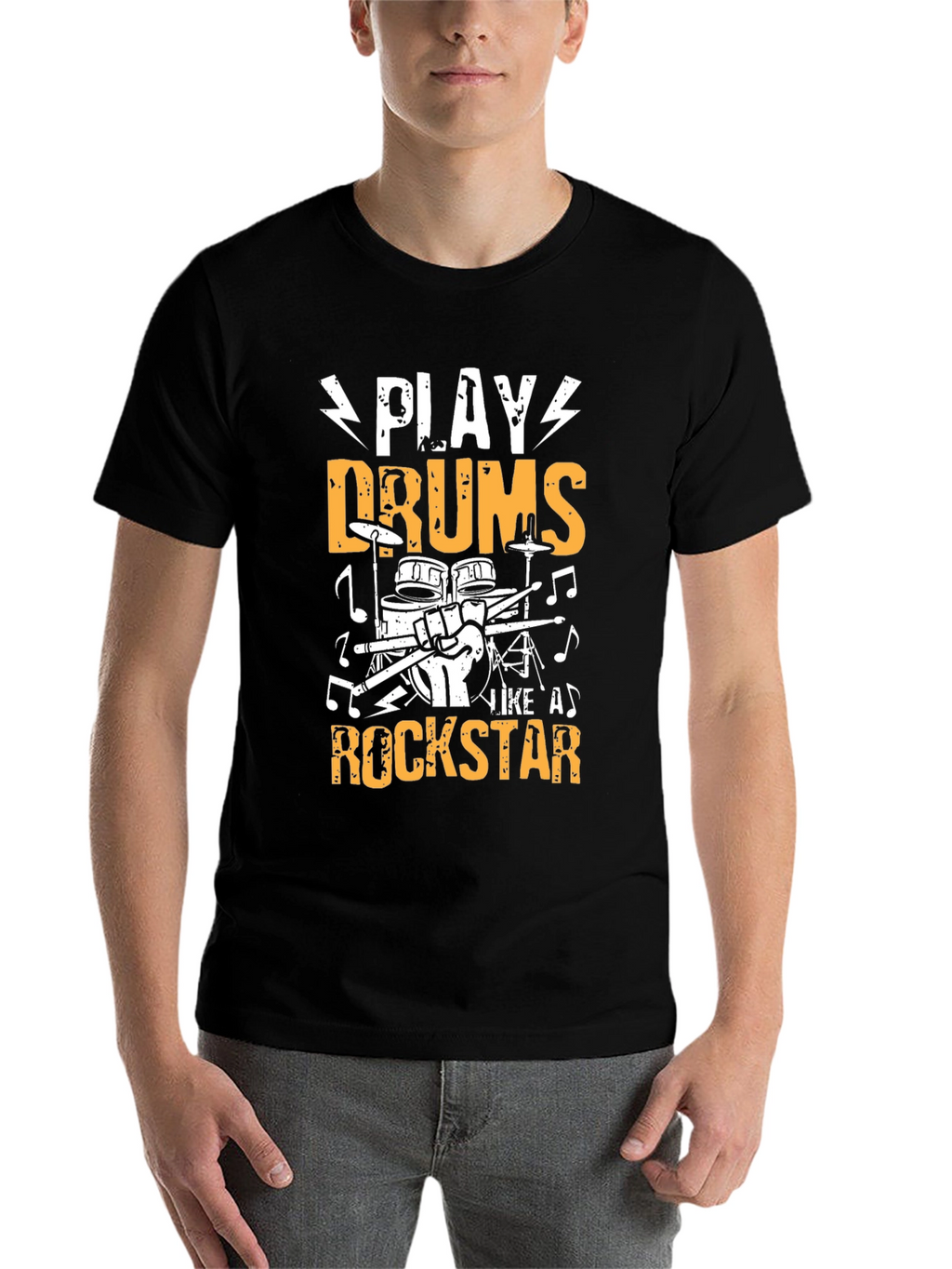 Play Drums Like A Rockstar Graphic T-Shirt