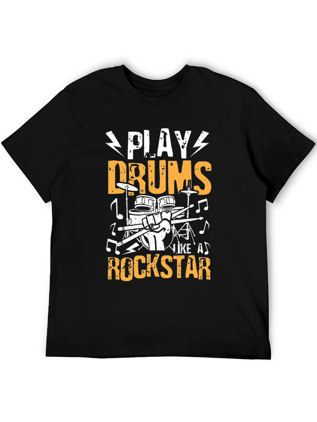 Play Drums Like A Rockstar Graphic T-Shirt