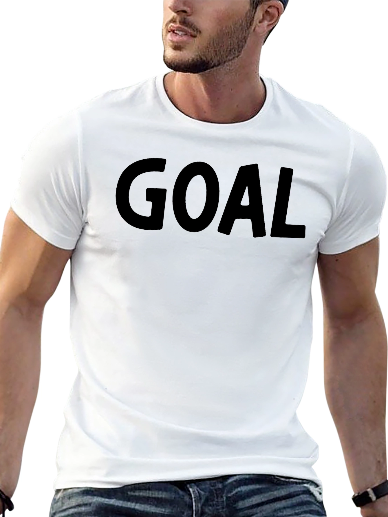Goal Black T-Shirt - Motivational Tee