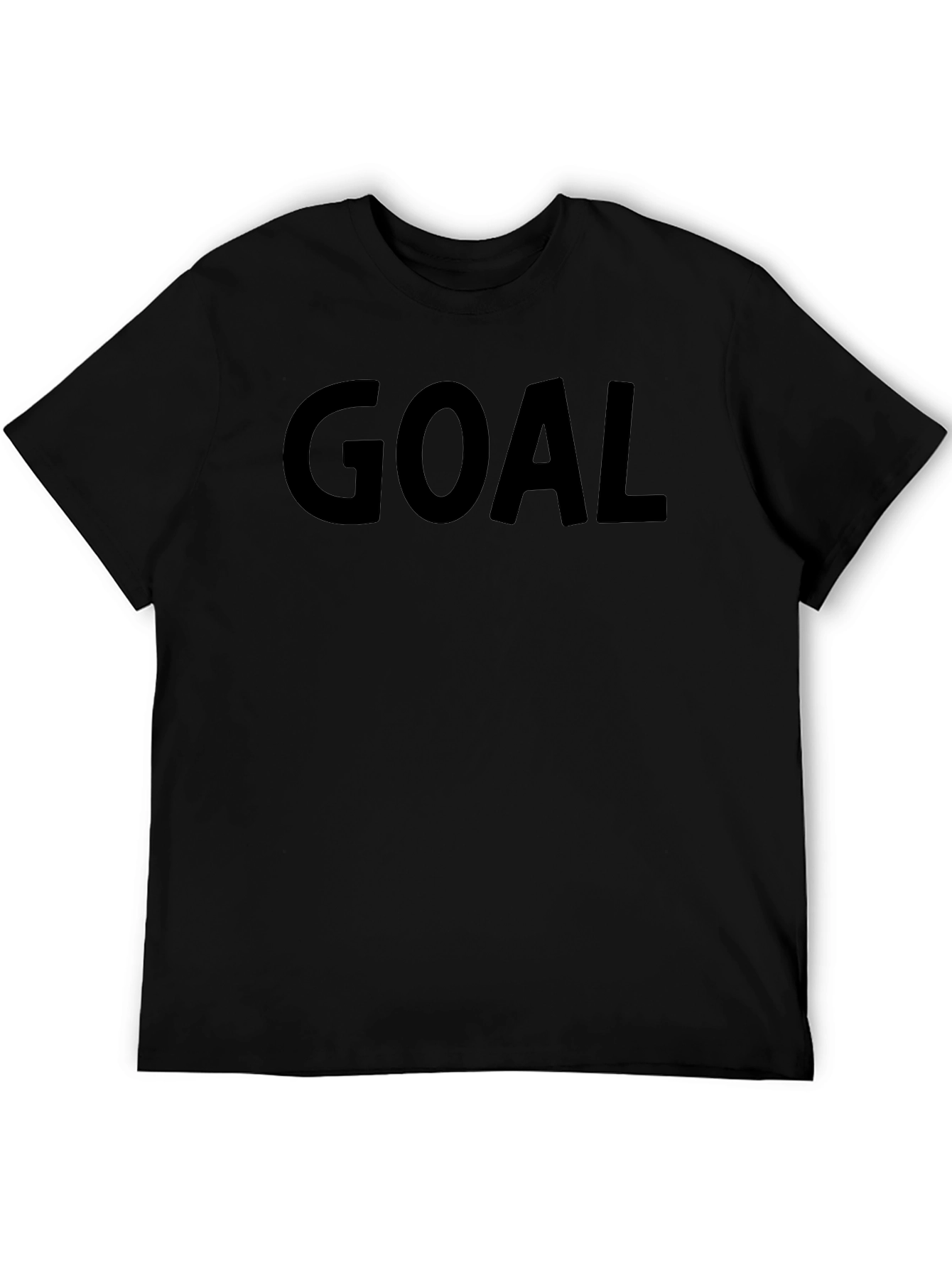 Goal Black T-Shirt - Motivational Tee