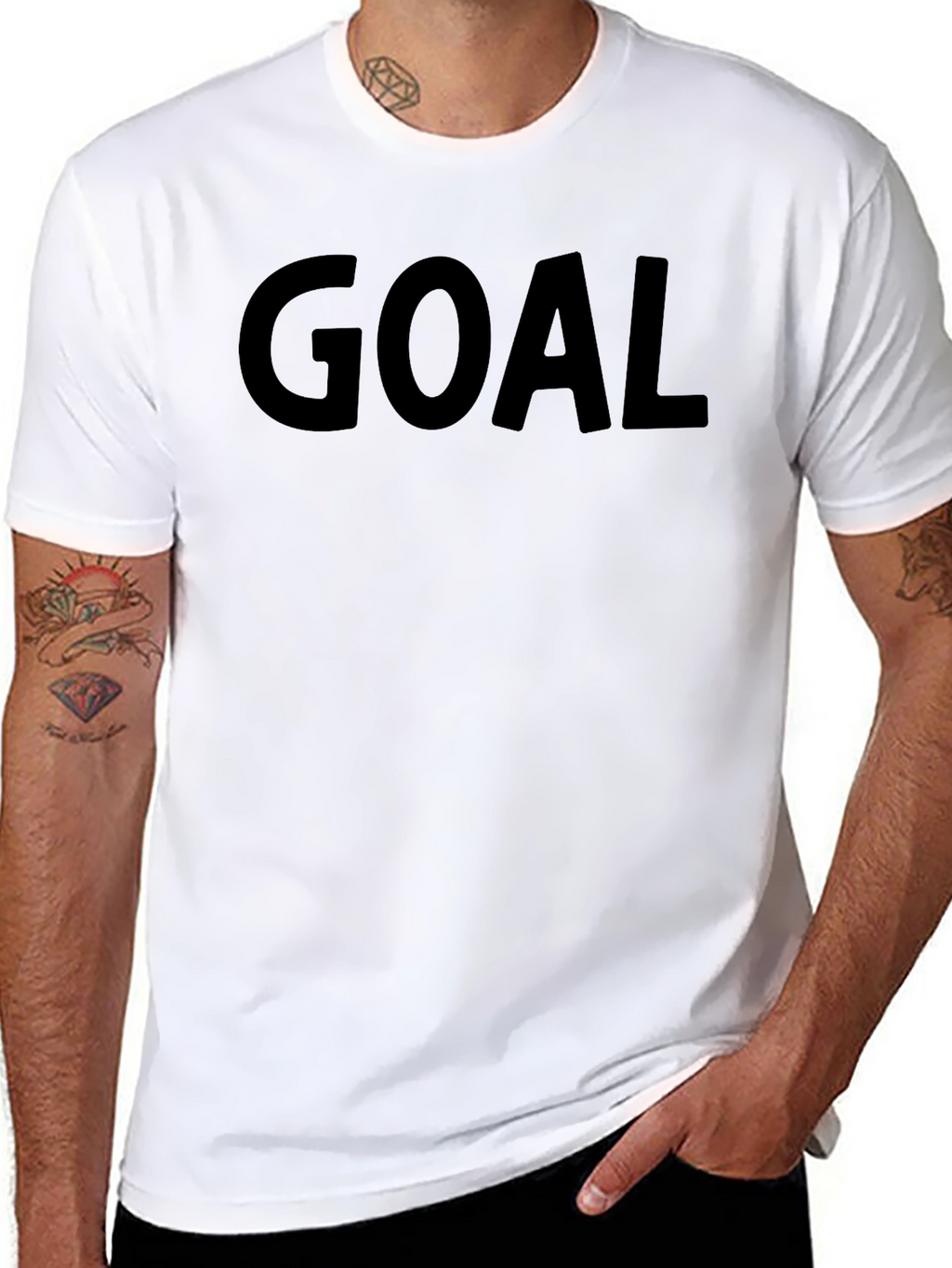 Goal Black T-Shirt - Motivational Tee