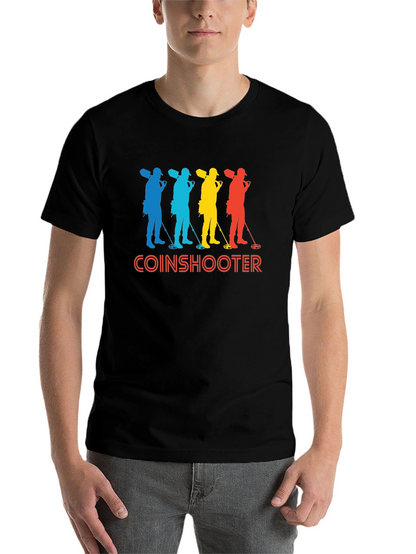 Coinshooter Retro Style Black T-Shirt