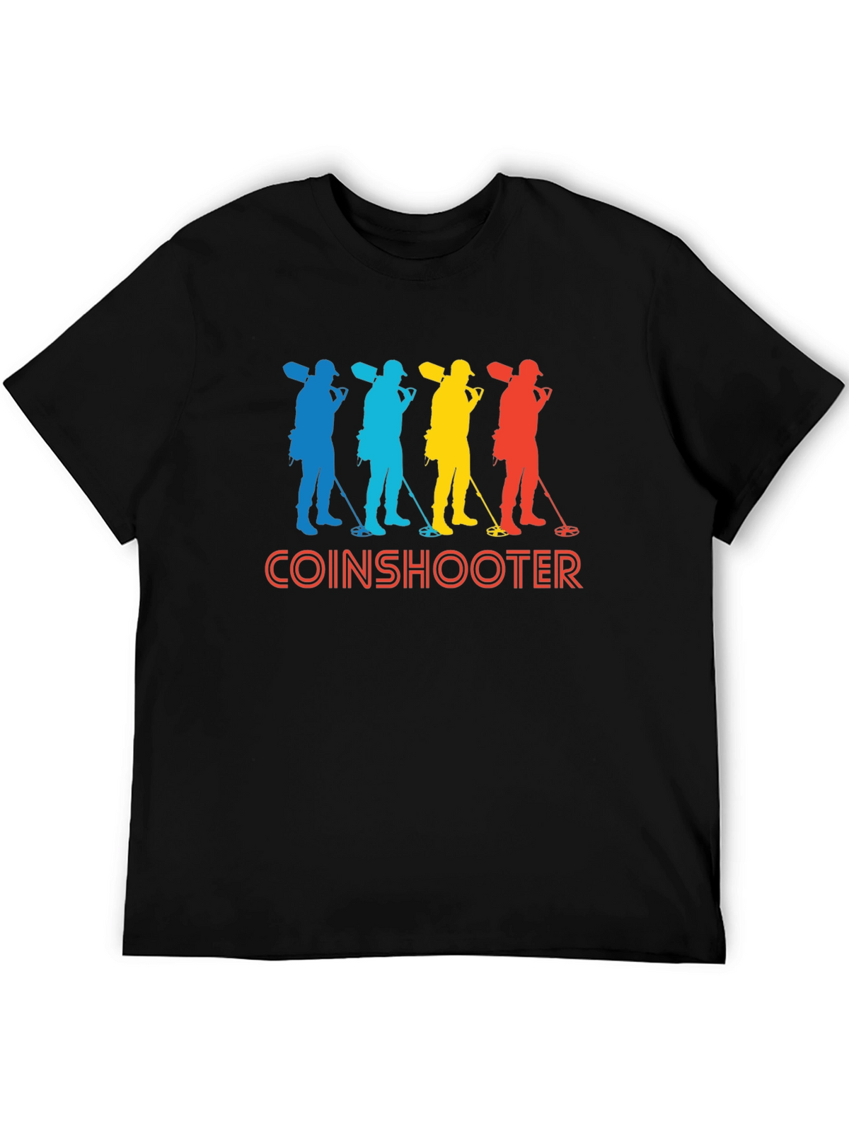 Coinshooter Retro Style Black T-Shirt