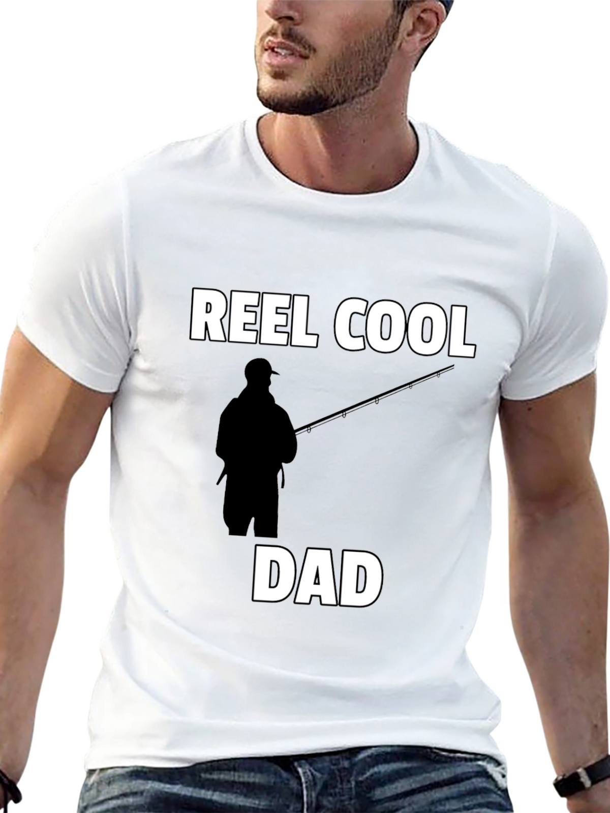 Reel Cool Dad T-Shirt - Fisherman Fathers Day Tee