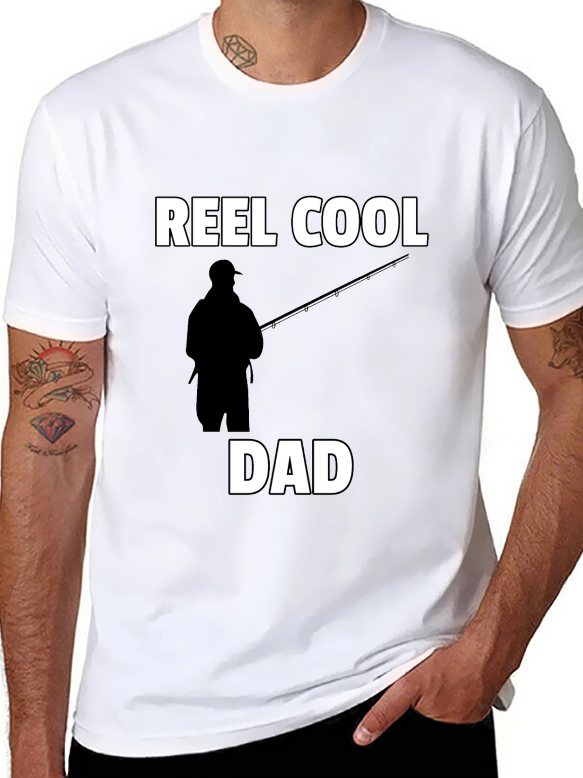 Reel Cool Dad T-Shirt - Fisherman Fathers Day Tee