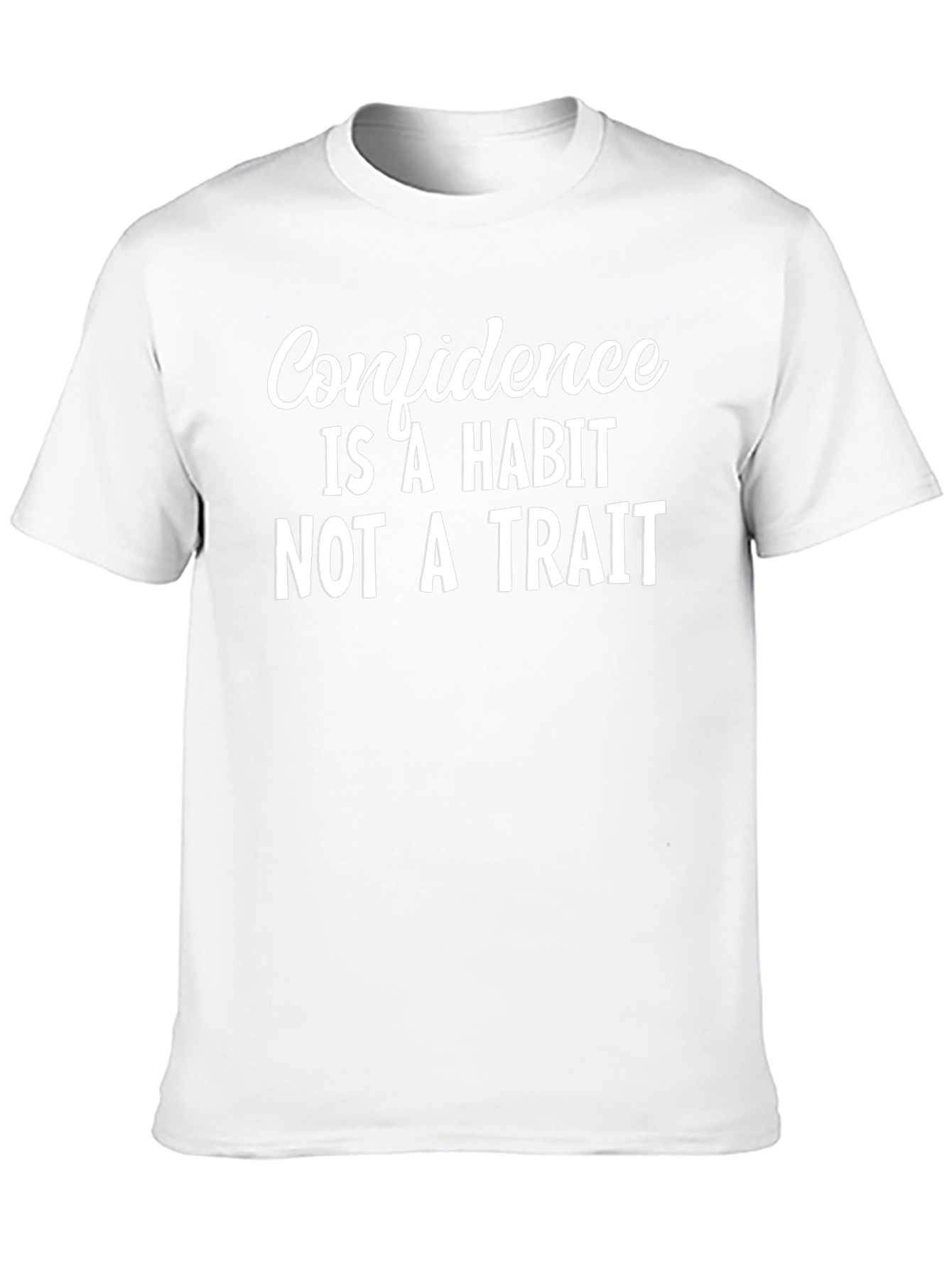 Confidence Habit Tee - Motivational Black T-Shirt