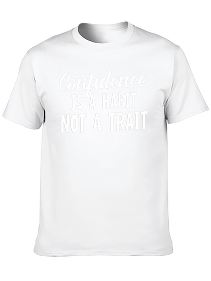 Confidence Habit Tee - Motivational Black T-Shirt