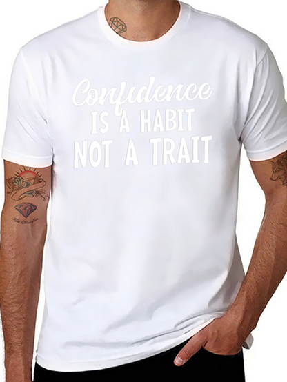 Confidence Habit Tee - Motivational Black T-Shirt