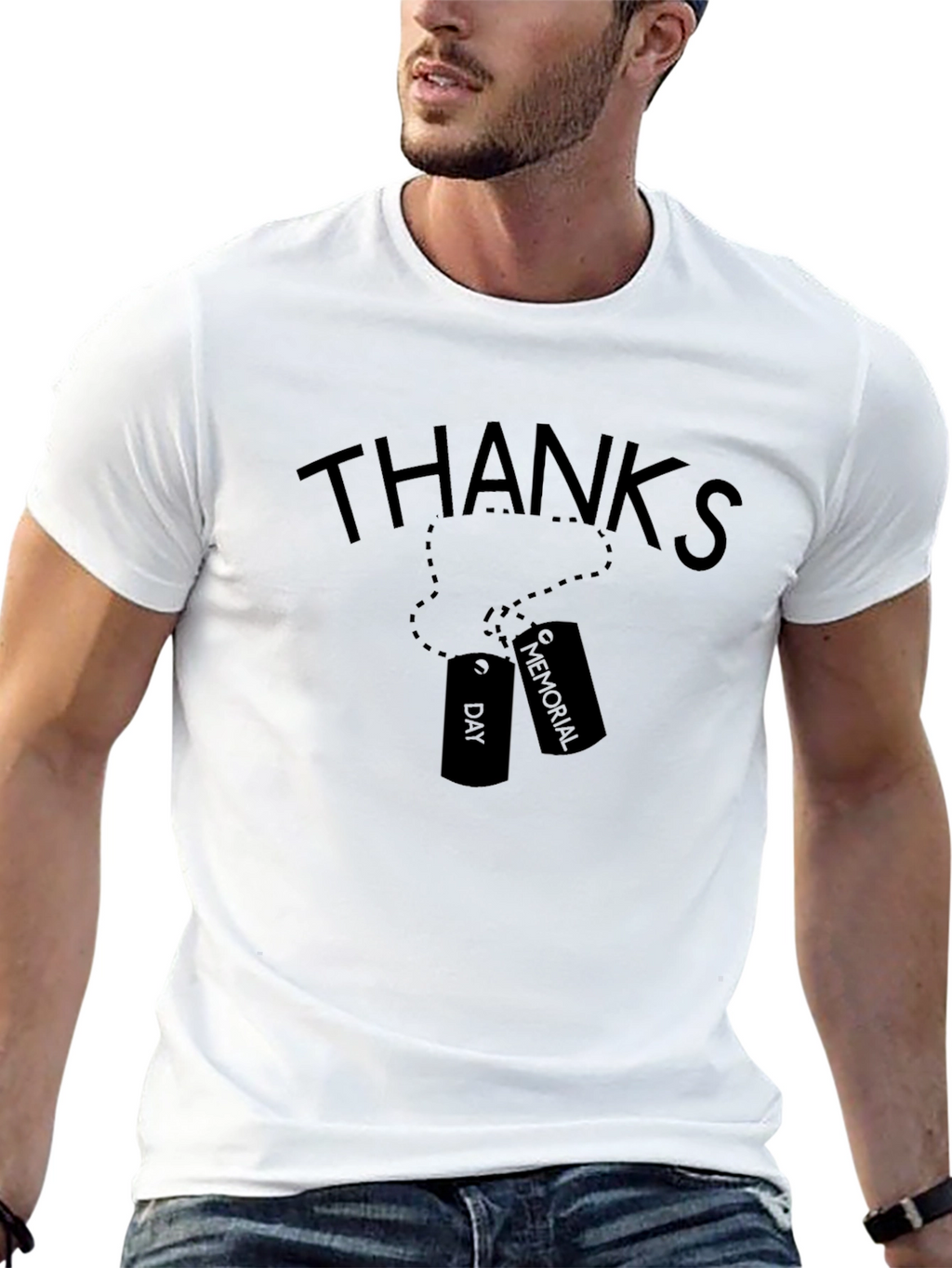 Memorial Day Thanks Black T-Shirt